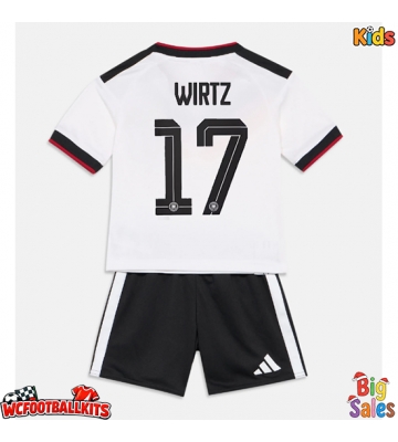 Germany Florian Wirtz #17 Replica Home Stadium Kit for Kids World Cup 2026 Short Sleeve (+ pants)